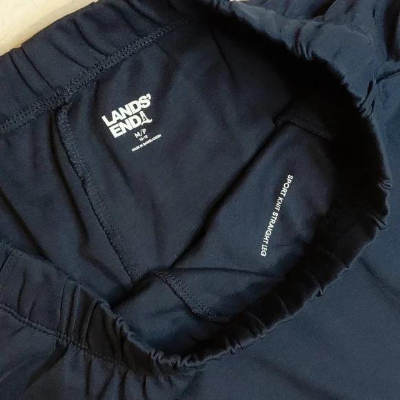 Lands' End Sport Knit High Rise Elastic Waist Pull On Pants - Picture 4 of 8